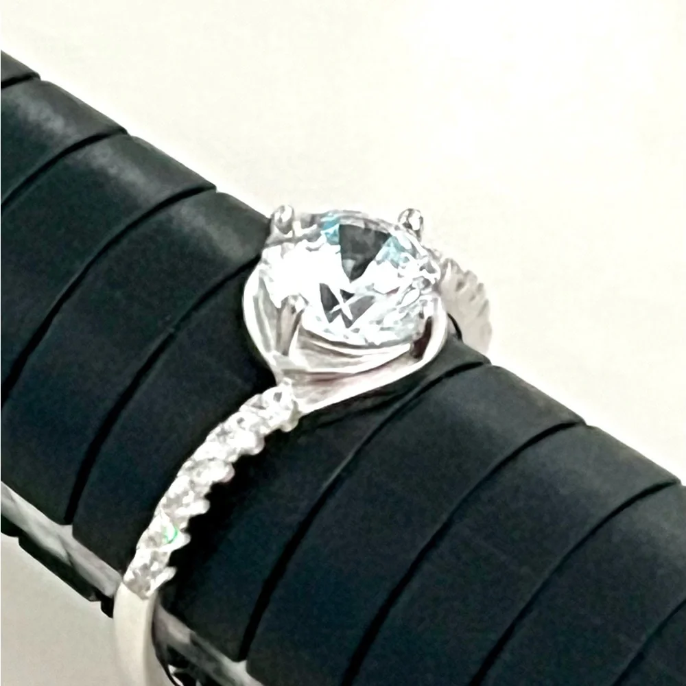 Elegant Diamond 14KGP Ring - Picture 3 of 5